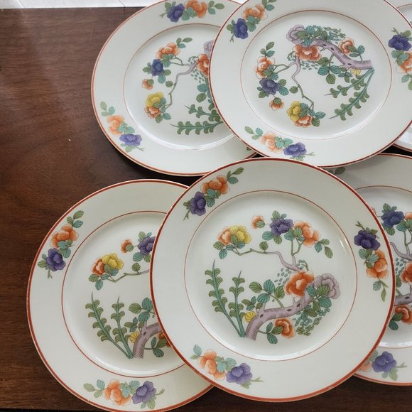 Set of 6 Rosenthal Indian Tree Dessert Plates 6" patented Oct16th 1923 - Picture 8 of 15